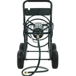 Accessoires De Quincaillerie-vidaXL Chariot dévidoir avec connecteur de tuyau 1/2" 75 m Acier