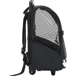 Articles Pour Animaux De Compagnie-vidaXL Chariot polyvalent pliable pour animaux de compagnie Noir