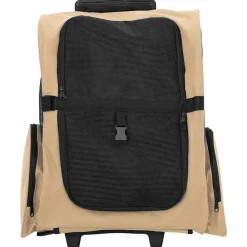 Articles Pour Animaux De Compagnie-vidaXL Chariot pour animaux de compagnie 3 en 1 Design Sable 48 x 32 x (57-106) cm Tissu Oxford Couleur sable