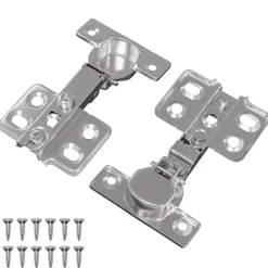 Accessoires De Quincaillerie-vidaXL Charnière 2 pcs Nickel 85 x 52,5 x 9,5 mm Fer