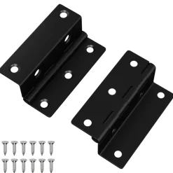 Accessoires De Quincaillerie-vidaXL Charnière 2 pcs Noir 38 x 17 x 60 mm Fer