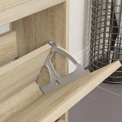 vidaXL Charnière de Tiroir Flip 2 pcs Argenté 235 x 155 x 30 mm Fer