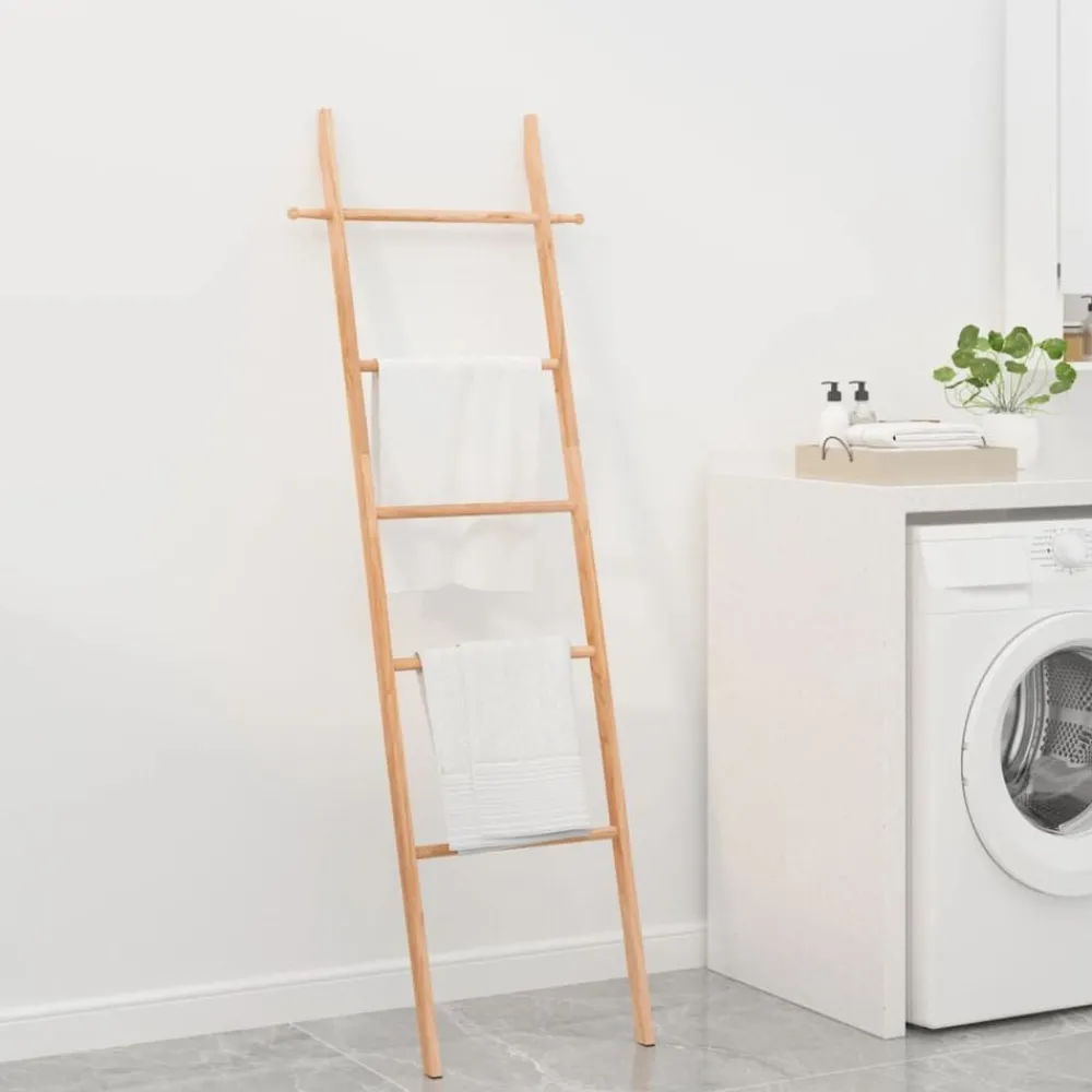 Outils-vidaXL Échelle à serviettes 170 cm Bois massif de noyer
