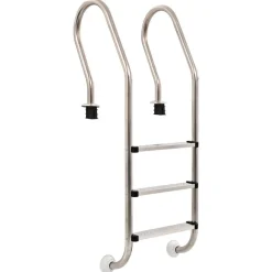 vidaXL Échelle de piscine à 3 échelons Acier inoxydable 304 120 cm