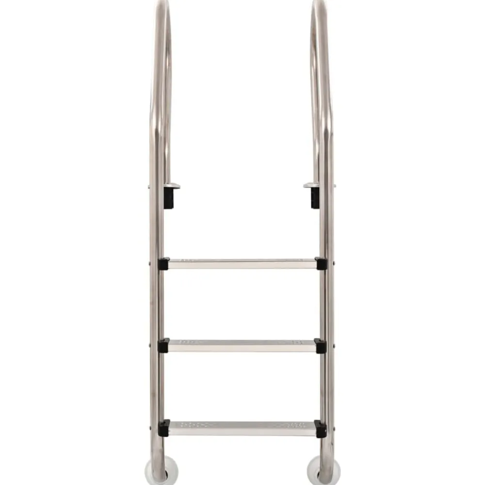 vidaXL Échelle de piscine à 3 échelons Acier inoxydable 304 120 cm