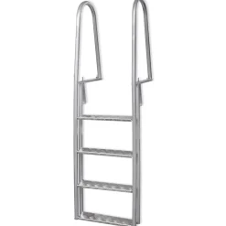 Piscine & Spa-vidaXL Échelle de piscine/quai à 4 marches Aluminium 167 cm