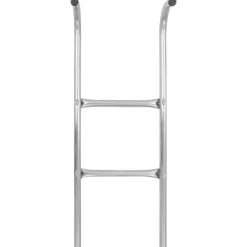 vidaXL Échelle de trampoline à 2 marches Acier Argenté 72 cm (Convient pour une Hauteur de 65 cm)