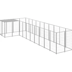 vidaXL Chenil é 7,26 m² Acier