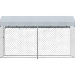 Articles Pour Animaux De Compagnie-vidaXL Chenil d'extérieur avec toit pour chiens 382x192x225 cm