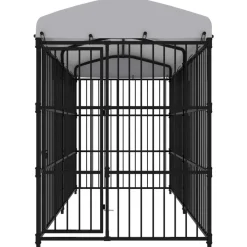 vidaXL Chenil d'extérieur avec toit pour chiens 300x150x210 cm