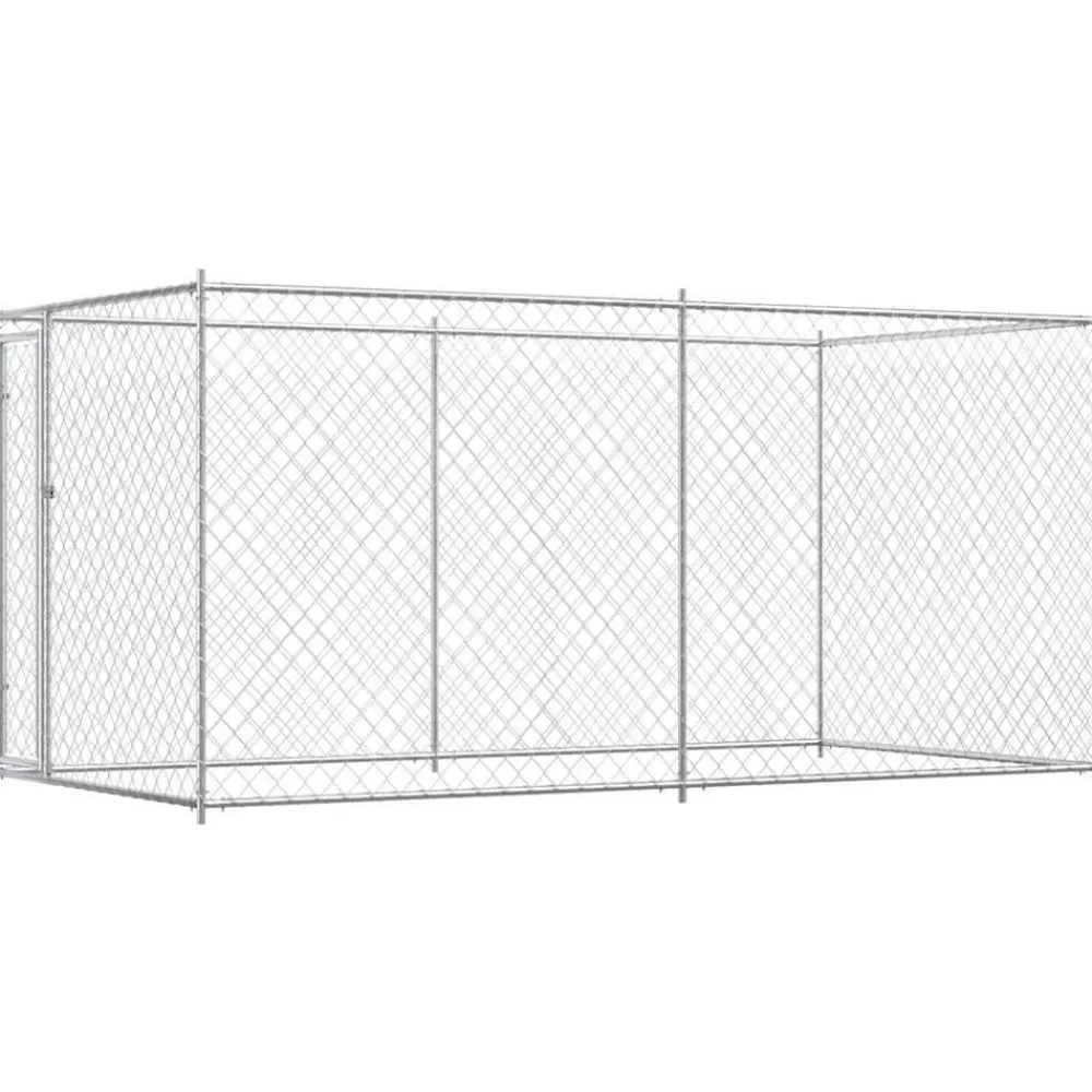 Articles Pour Animaux De Compagnie-vidaXL Chenil d'extérieur pour chiens 382x192x185 cm