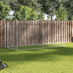 Articles Pour Animaux De Compagnie-vidaXL Chenil d'extérieur pour chiens 382x192x185 cm