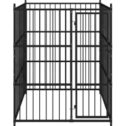 vidaXL Chenil d'extérieur pour chiens 150 x 150 x 185 cm