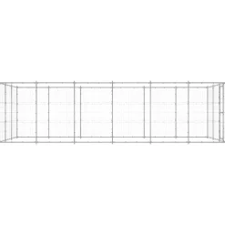 vidaXL Chenil extérieur Acier galvanisé 21,78 m²