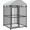 vidaXL Chenil extérieur avec toit pour chiens 120 x 120 x 150 cm