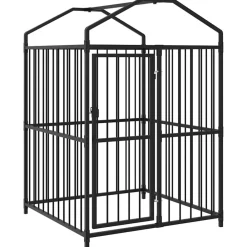 vidaXL Chenil extérieur avec toit pour chiens 120 x 120 x 150 cm