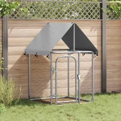Articles Pour Animaux De Compagnie-vidaXL Chenil extérieur avec toit 100x100x150 cm