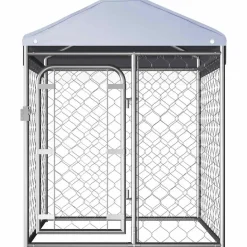 Articles Pour Animaux De Compagnie-vidaXL Chenil extérieur avec toit 100 x 100 x 125 cm