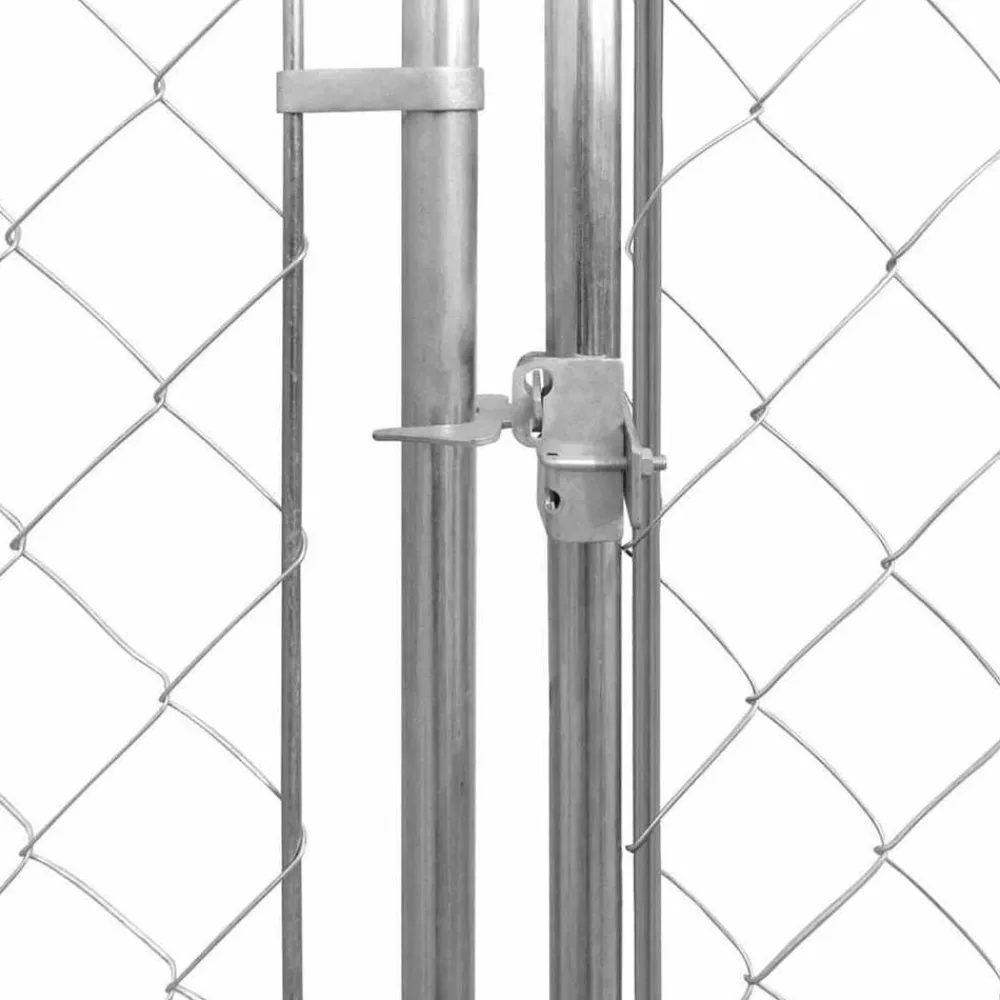 Articles Pour Animaux De Compagnie-vidaXL Chenil extérieur pour chiens Acier galvanisé 570x570x185 cm