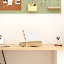 Fournitures De Bureau-vidaXL Chevalet de table avec tiroir 33,5x25,5x7 cm bois massif de pin
