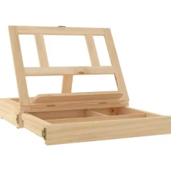 Fournitures De Bureau-vidaXL Chevalet de table avec tiroir 33,5x25,5x7 cm bois massif de pin