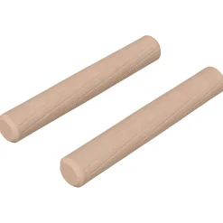 vidaXL Chevilles en bois 2 pcs Naturel Ø 6 x 40 mm Bois Massif