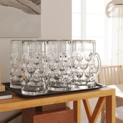Arts De La Table & Arts Culinaires-vidaXL Chopes à bière avec poignée en verre 6 pcs 1000 ml