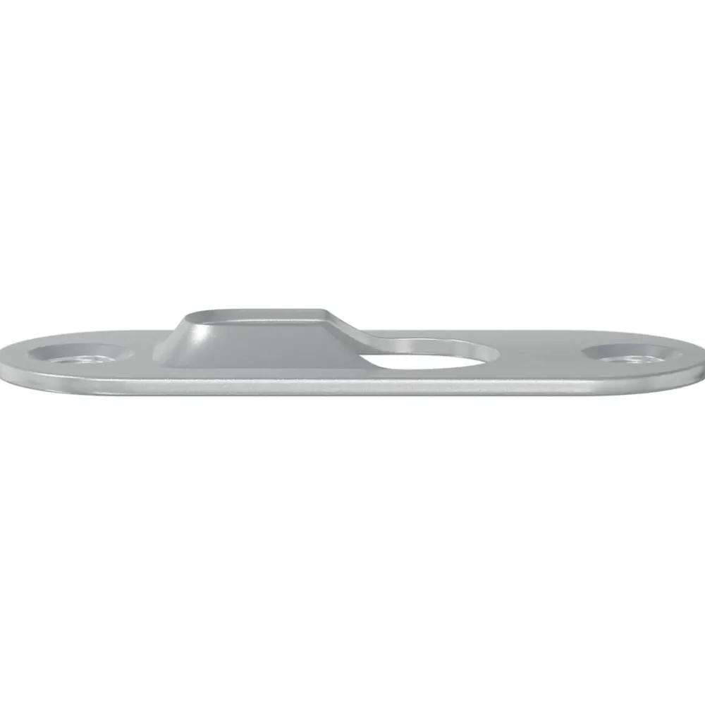 vidaXL Cintre à trou de serrure 2 pcs Argenté 45 x 16 x 3.5 mm Fer