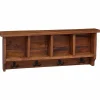 vidaXL Cintre Marron 70 x 11 x 27 cm Bois de Mahogany Massif
