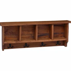vidaXL Cintre Marron 70 x 11 x 27 cm Bois de Mahogany Massif
