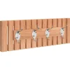vidaXL Cintre mural 42x8,5x14 cm Bois massif de noyer