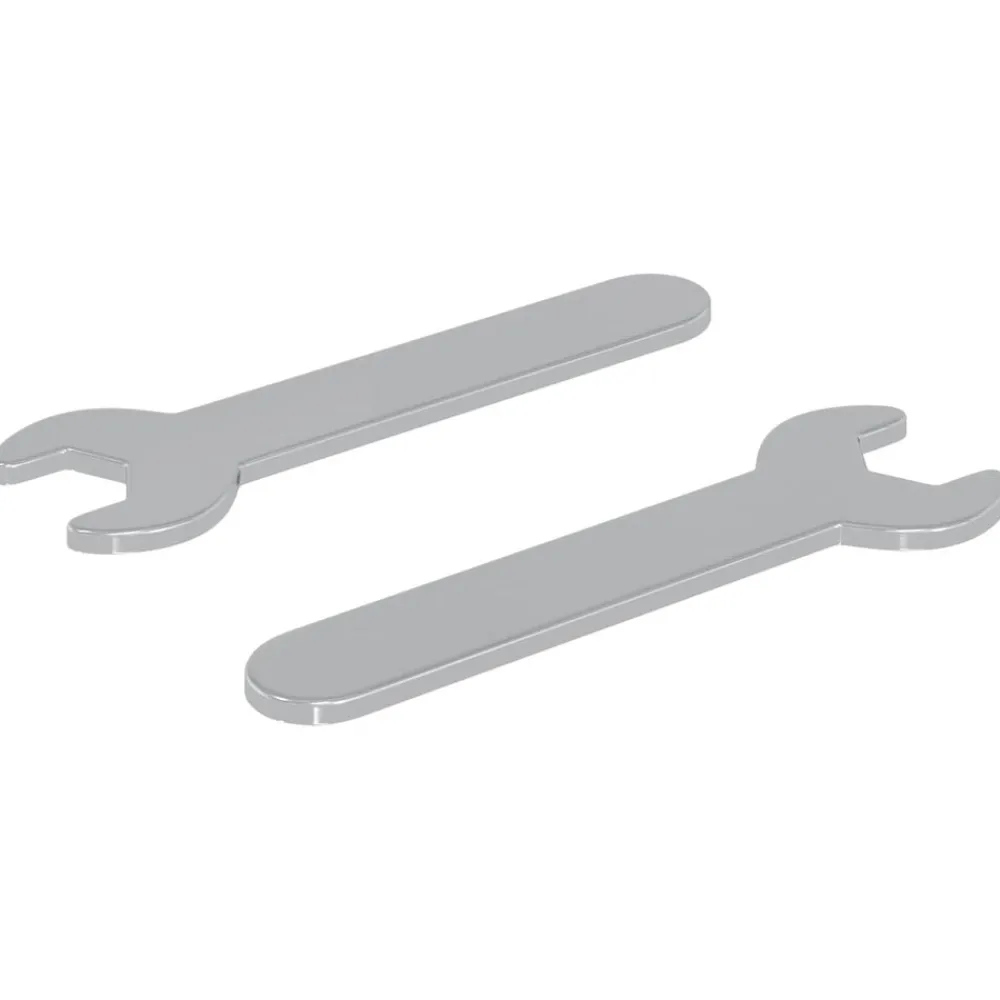 vidaXL Clé 2 pcs Argenté 10 mm Fer
