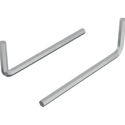 Outils-vidaXL Clé hexagonale 2 pcs Argenté 32 x 86 mm Acier
