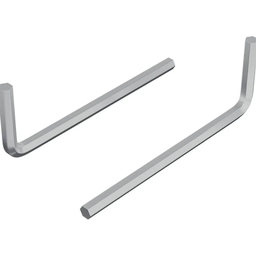 Outils-vidaXL Clé hexagonale 2 pcs Argenté 32 x 86 mm Acier