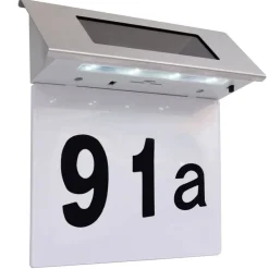 Luminaires-vidaXL Éclairage LED de numéro de maison Acier inoxydable