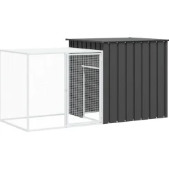 vidaXL Clapier 200x91x100 cm Acier galvanisé