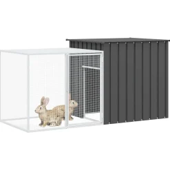 vidaXL Clapier 200x91x100 cm Acier galvanisé