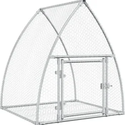 vidaXL Clapier argenté 105x100x120 cm acier galvanisé