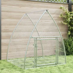 vidaXL Clapier argenté 105x100x120 cm acier galvanisé