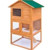 Articles Pour Animaux De Compagnie-vidaXL Clapier d'extérieur Enclos pour petits animaux 3 niveaux Bois