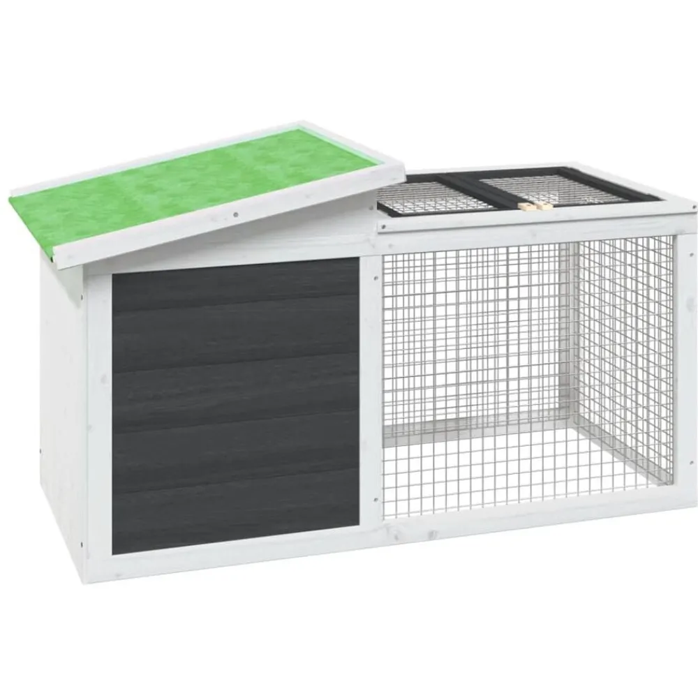 vidaXL Clapier 100,5x54x55 cm bois de pin massif