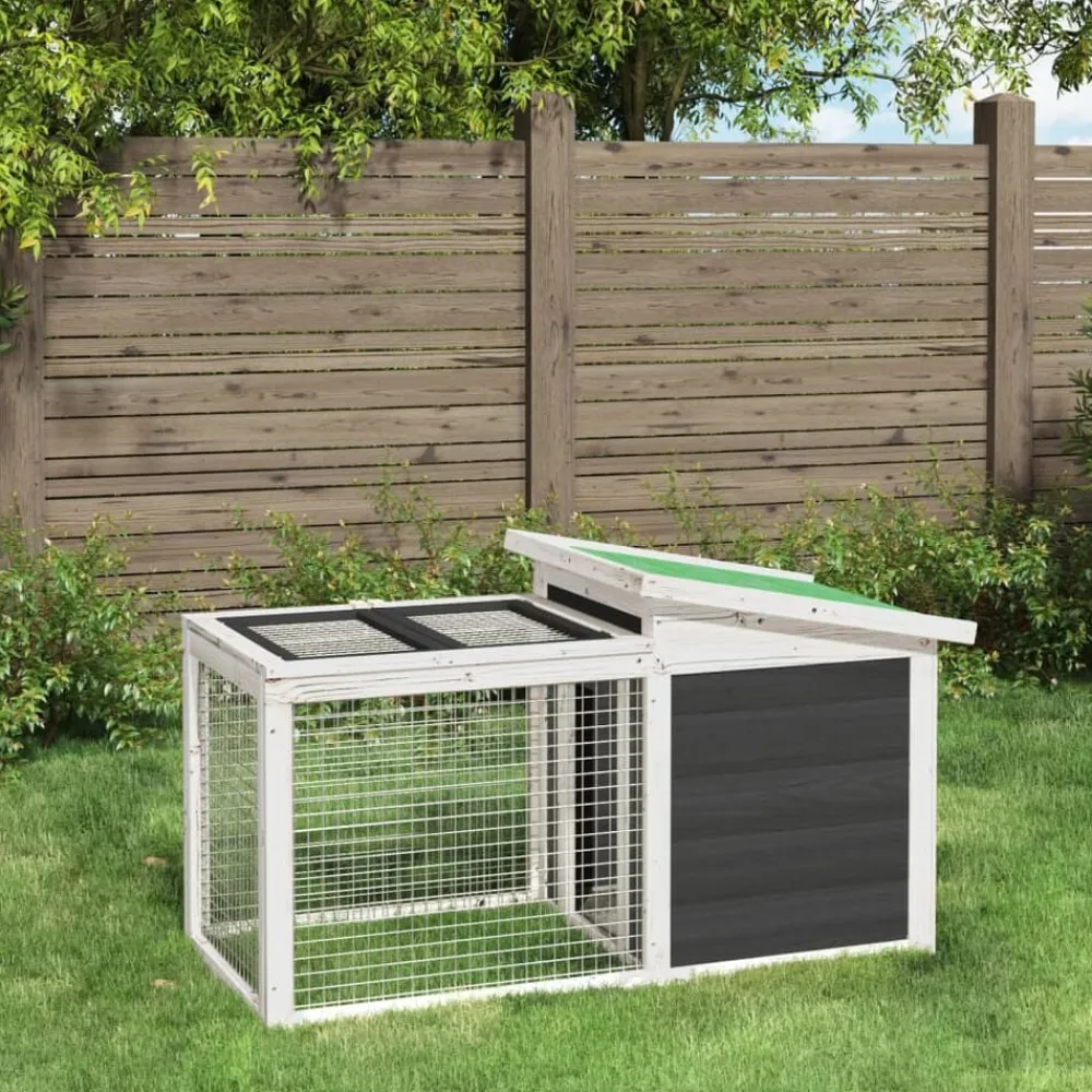 vidaXL Clapier 100,5x54x55 cm bois de pin massif