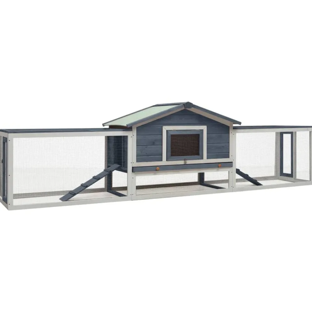 vidaXL Clapier 310x70x87 cm Pin massif et sapin