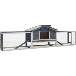 vidaXL Clapier 310x70x87 cm Pin massif et sapin
