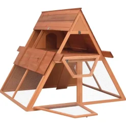 Articles Pour Animaux De Compagnie-vidaXL Clapier 152x127x109,5 cm Bois de sapin massif