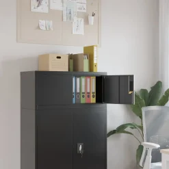 vidaXL Classeur 90x40x40 cm acier