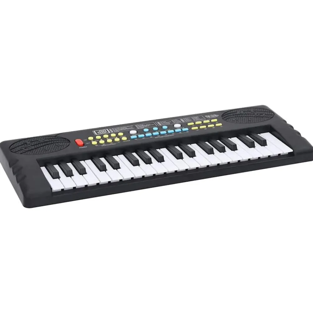 vidaXL Clavier de piano électrique 37 touches et microphone d'enfants