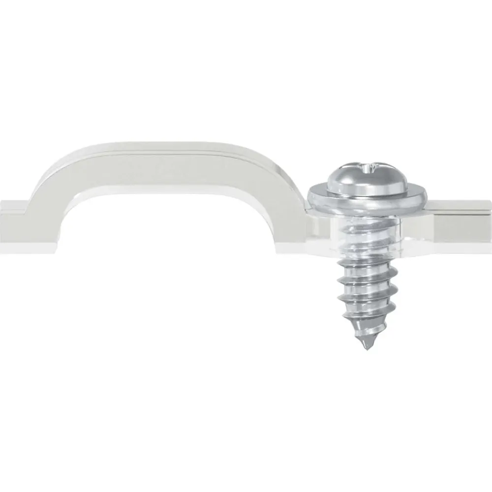 vidaXL Clips de bande LED 2 pcs Transparent 23,8 x 7,3 x 4,3 mm