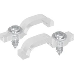 vidaXL Clips de bande LED 2 pcs Transparent 23,8 x 7,3 x 4,3 mm