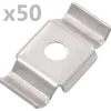 Clôtures & Barrières-vidaXL Clips de clôture en papillon 50 pcs Acier inoxydable